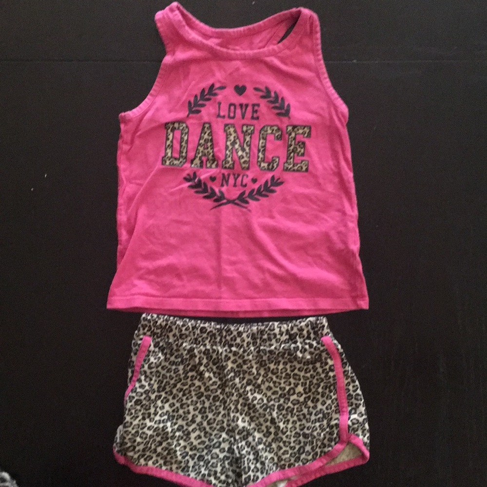Girls shorts and tank set